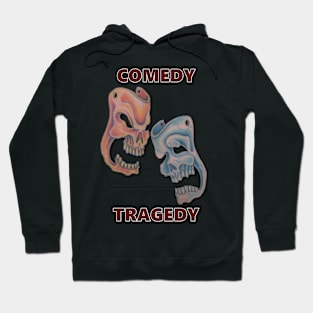 Comedy & Tragedy Red Letters Hoodie